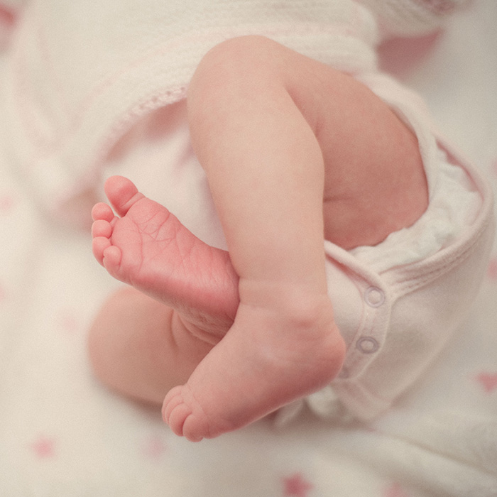 a baby's feet